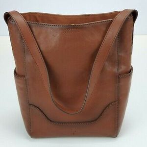 Frye Hobo Side Pocket Leather Shoulder Bag